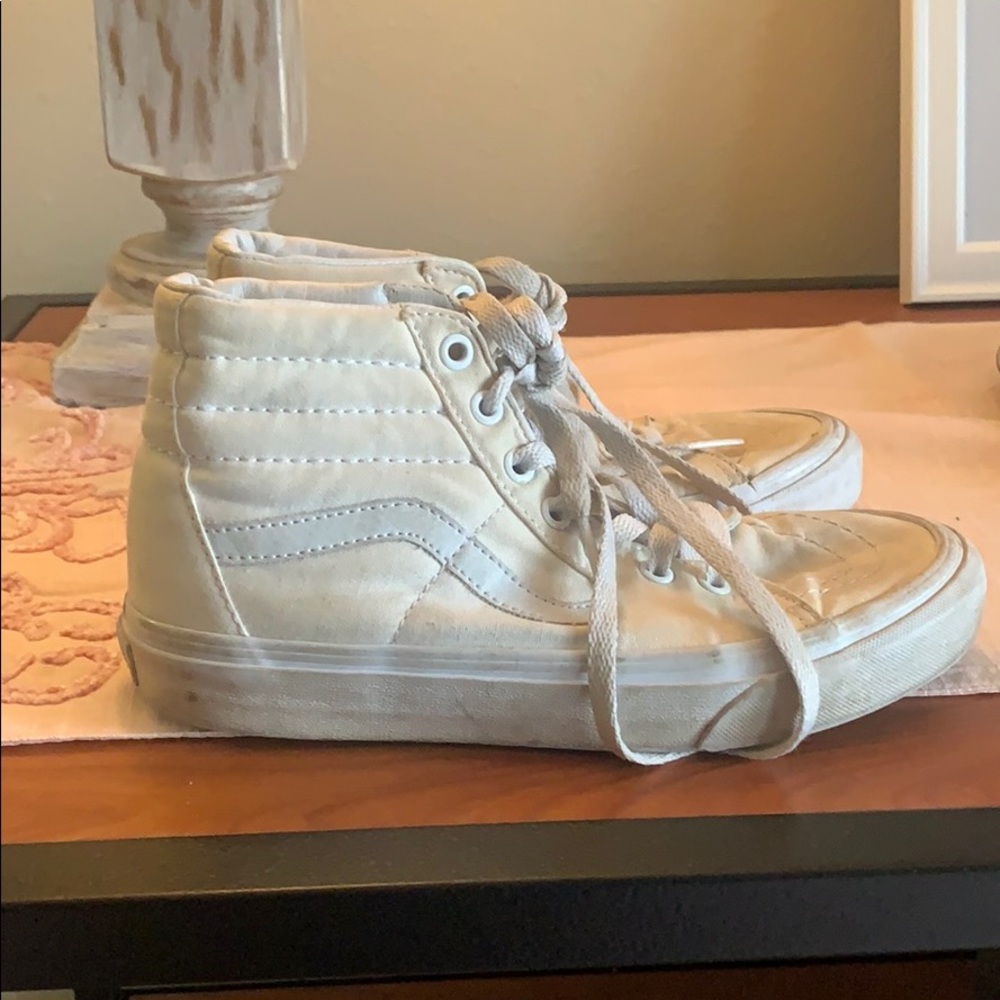 White Hightop Vans